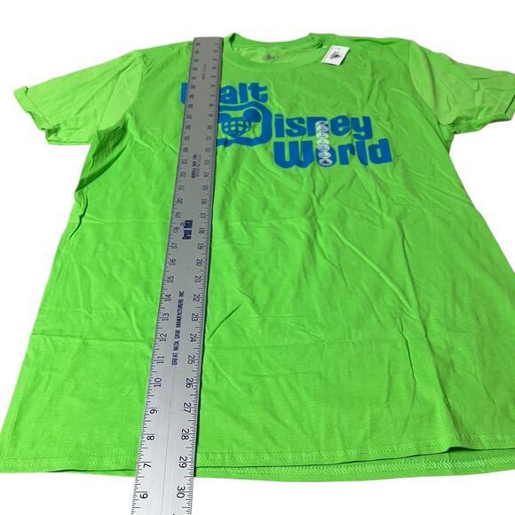 Walt Disney World T-Shirt Mens L Cotton Short Sleeve Green Cotton Colorful - Picture 3 of 9